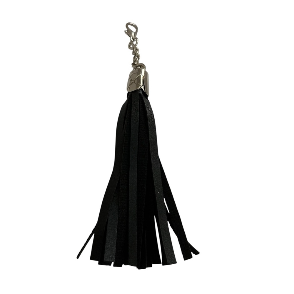 Small Black Tassel Bag Charm